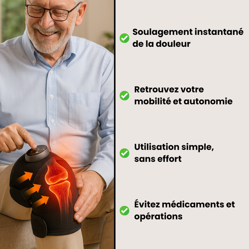 MoviZen – Genouillère chauffante & massante
